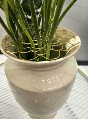 花瓶口固定器插花固定神器插花辅助器插花固定片万能插花神器透明
