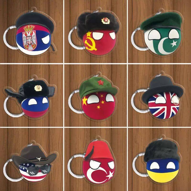 波兰球各国家球团子钥匙扣挂件中国美国球动漫周边二次元可爱礼物,饰品/流行首饰/时尚饰品新,胸针,淘宝优惠券,粉丝福利购,淘宝优惠卷