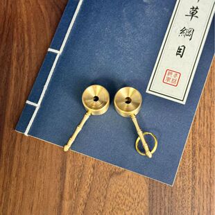 纯黄铜湘西竹节哨子铜哨子户外求生口哨汽车钥匙扣吊坠书背包挂件