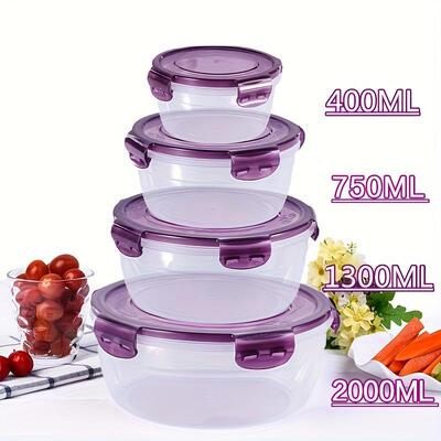 8 Piece Food Storage Container Set Microwave Safe Ideal
