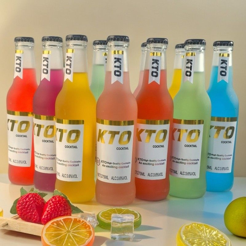 6瓶装微醺鸡尾酒瓶装3.6度少女学生鸡尾酒水果口味气泡鸡尾酒