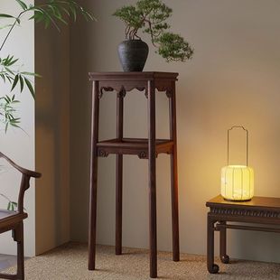 实木花架中式客厅高级花台落地式宋徽宗宋代美学花几盆景摆放架子