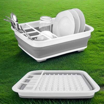 Collapsible Dish Drying Rack 1 Count Kitchen Dish Drying