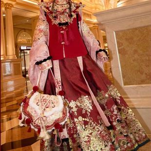 十三余汉服小豆蔻儿[灵蛇守岁]拜年过年服比甲马面裙明制汉服女冬