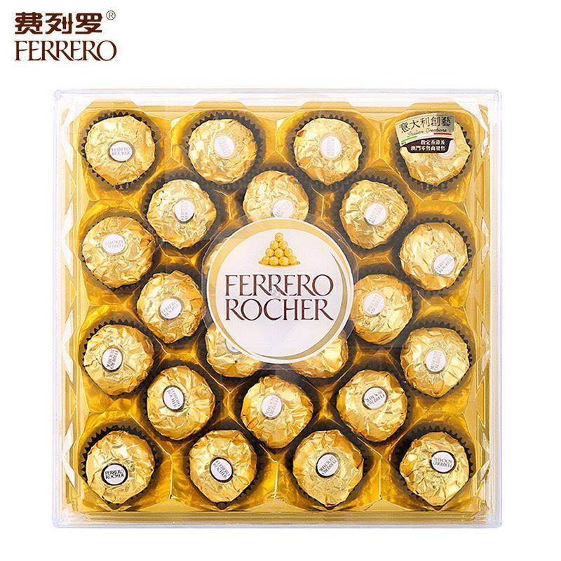 香港版意大利进口费列罗巧克力T24粒装金莎零食喜糖年货 生日礼物