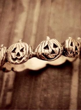 Halloween Goth Rings Creative Punk Halloween Pumpkin Stackin