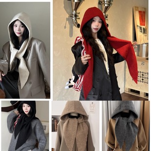 帽子冬天女款新款儿童氛围棉帽保暖户外帽优雅甜美可爱四季毛线帽