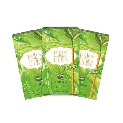 格力高(glico)百醇系列 百醇抹茶慕斯味注心饼干棒休闲零食饼干