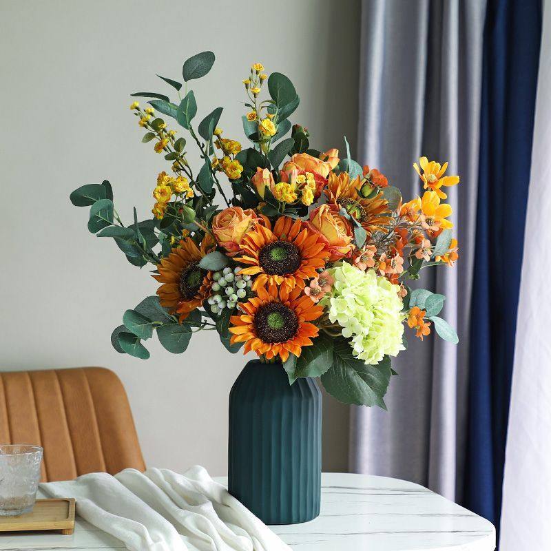 ins风仿真花高级仿真花玫瑰玉兰客厅餐厅摆放花电视柜盆栽摆饰品,家居饰品,仿真花/假花,淘宝优惠券,粉丝福利购,淘宝优惠卷