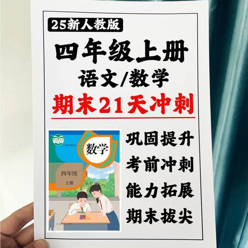 25新四年级上册语数期末21天冲刺必考重点总结含答案黑白印练习本