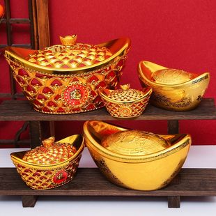 金元宝舞蹈道具2026新年拍照道具仿真金元宝摆件元旦舞蹈创意招财