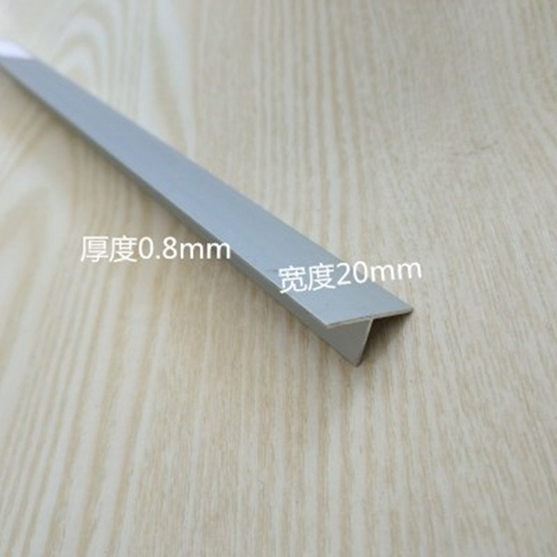 T型铝20x10x0.8mm铝合金丁字型铝型材 吊顶龙骨压边收边压缝t型条