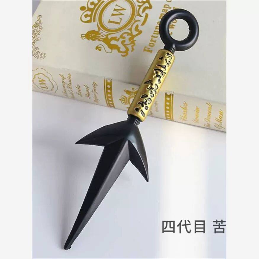厂家直销火影忍者周边 PU软胶武器飞雷神四代目苦无塑料橡胶COS儿