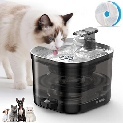 Cat Water Fountain 2L Cordless Automatic Stainless Steel