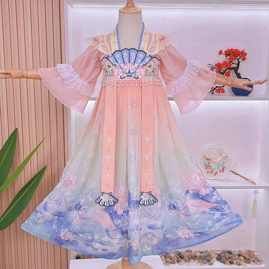 汉服女童春秋2025新款古风连衣裙小女孩唐装儿童超仙古装裙子夏季,童装/婴儿装/亲子装,连衣裙,淘宝优惠券,粉丝福利购,淘宝优惠卷