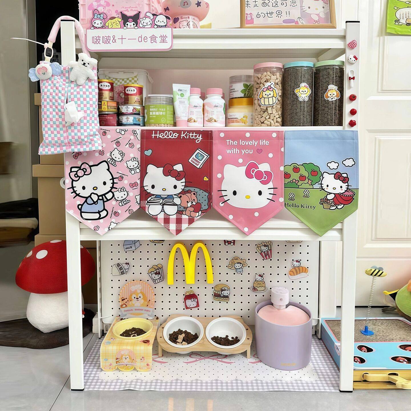 猫咪食堂置物柜猫咪食堂置物架猫砂盆上方收纳架阳台下空式储物架,住宅家具,搁板/置物架/家用陈列架,淘宝优惠券,粉丝福利购,淘宝优惠卷