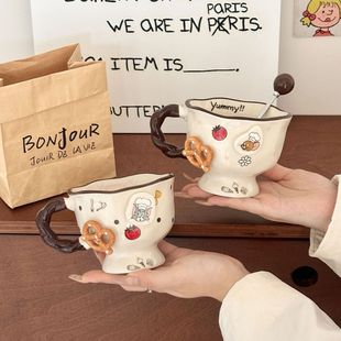 猫和老鼠高颜值陶瓷马克杯家用杯子办公室水杯牛奶咖啡杯生日礼物