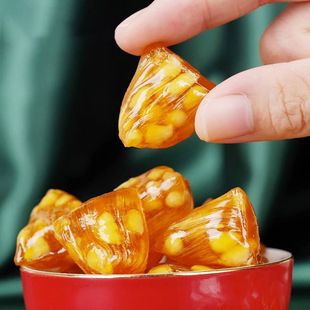 屋里香松仁粽子糖100g薄荷杨梅多口味糖果上海特产零食品年货