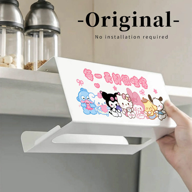 卡通厨房纸巾架免打孔橱柜抽纸倒挂架浴室洗脸巾收纳盒家用置物架,收纳整理,纸巾架,淘宝优惠券,粉丝福利购,淘宝优惠卷