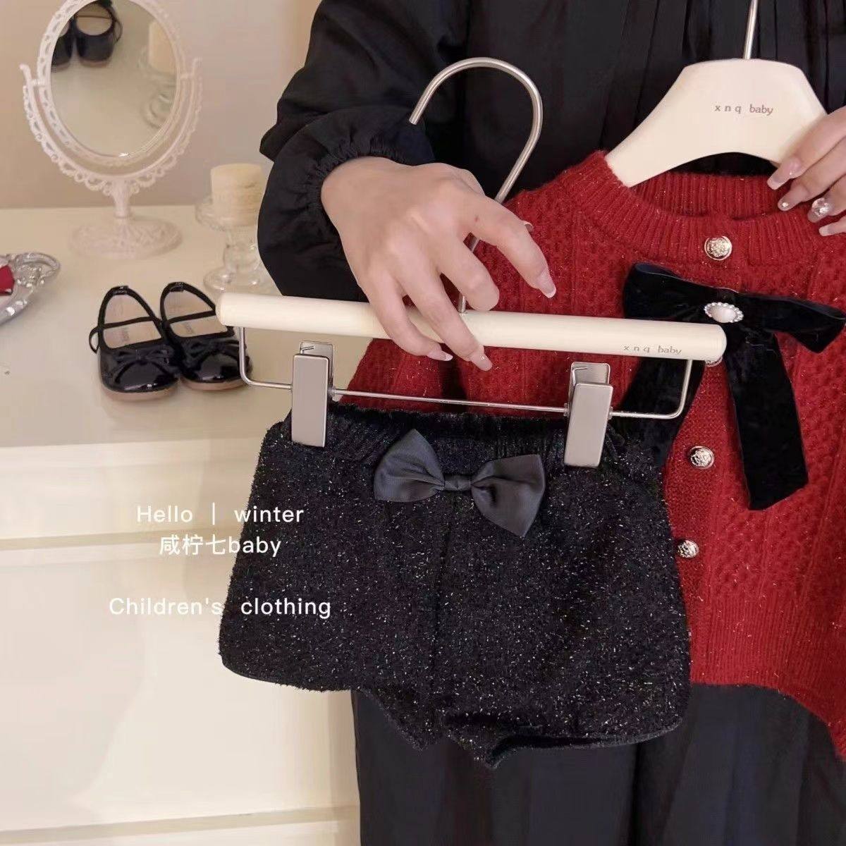 安可拉红毛衣红色蝴蝶结拜年服女宝宝2025新款加厚女童针织衫开衫,童装/婴儿装/亲子装,毛衣/针织衫,淘宝优惠券,粉丝福利购,淘宝优惠卷