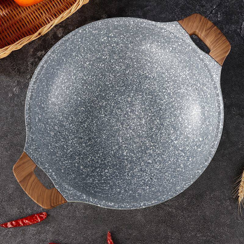 麦饭石双耳鱼火锅不粘锅家用双耳平底锅商用干锅锅电磁炉通用香锅,厨房电器,商用汤锅/汤桶/煮面桶,淘宝优惠券,粉丝福利购,淘宝优惠卷