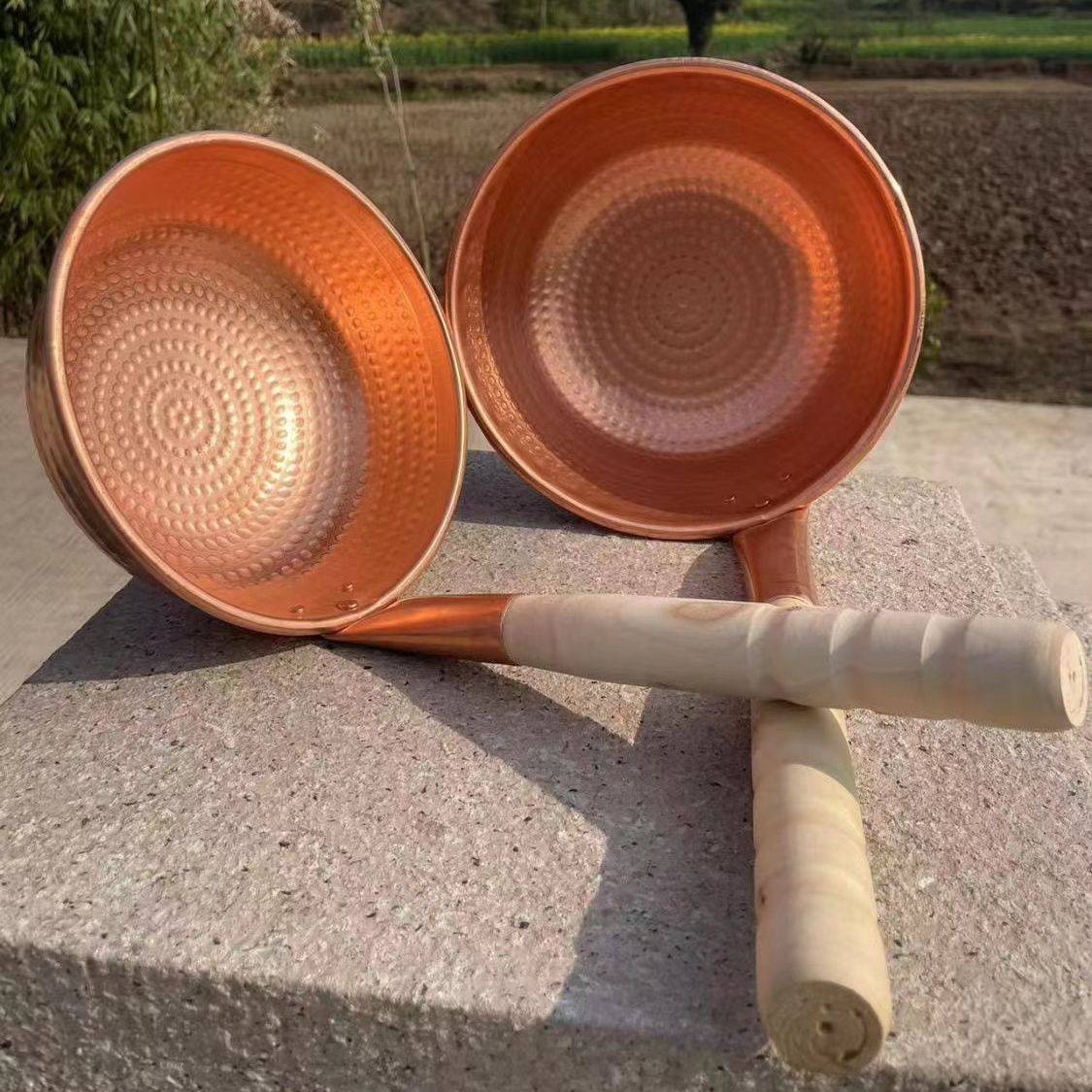 家用特厚手工铜锅特色云南商用紫铜汤锅米线锅汤奶锅燃气小锅米粉,厨房电器,商用汤锅/汤桶/煮面桶,淘宝优惠券,粉丝福利购,淘宝优惠卷