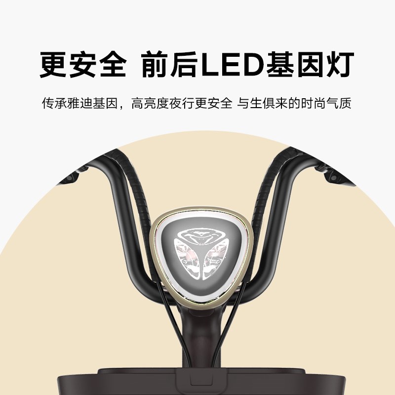 【北京专区】雅迪电动车钉钉Plus新国标电动自行车【门店自提】