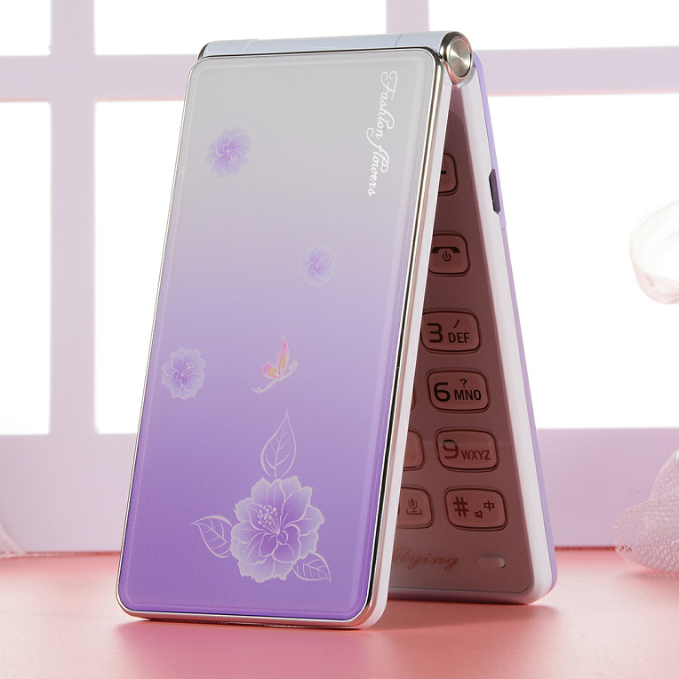 女士翻盖机移动双卡大声音超长待机全网通电信天翼卡老年机大字