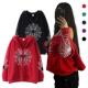 Hoodie Halloween Street Long Spiderweb Women