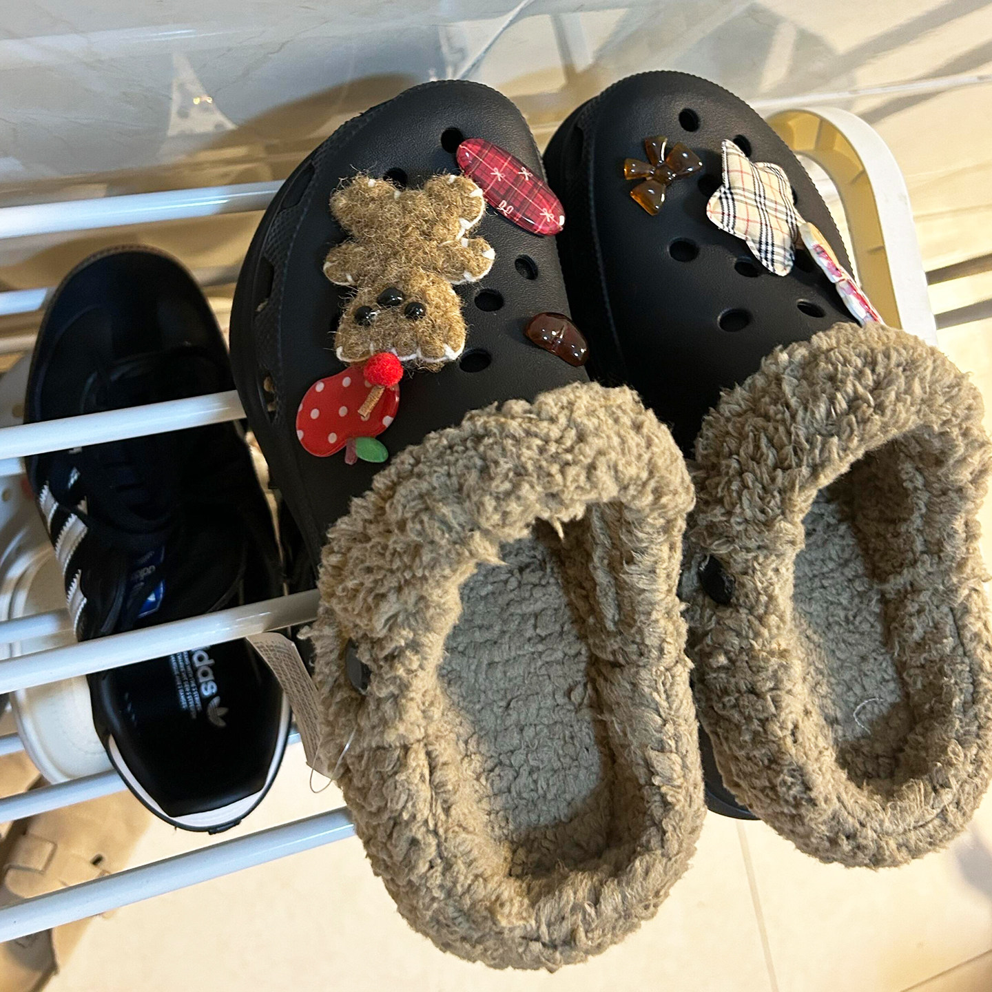 【洞门永存！】洞洞鞋毛绒内胆可拆卸棉套暖和冬季保暖软毛加厚