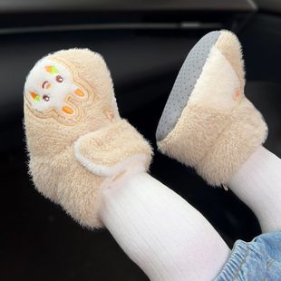 小月龄宝宝冬鞋冬季可爱保暖棉鞋加绒加厚婴儿鞋子防寒步前棉靴男