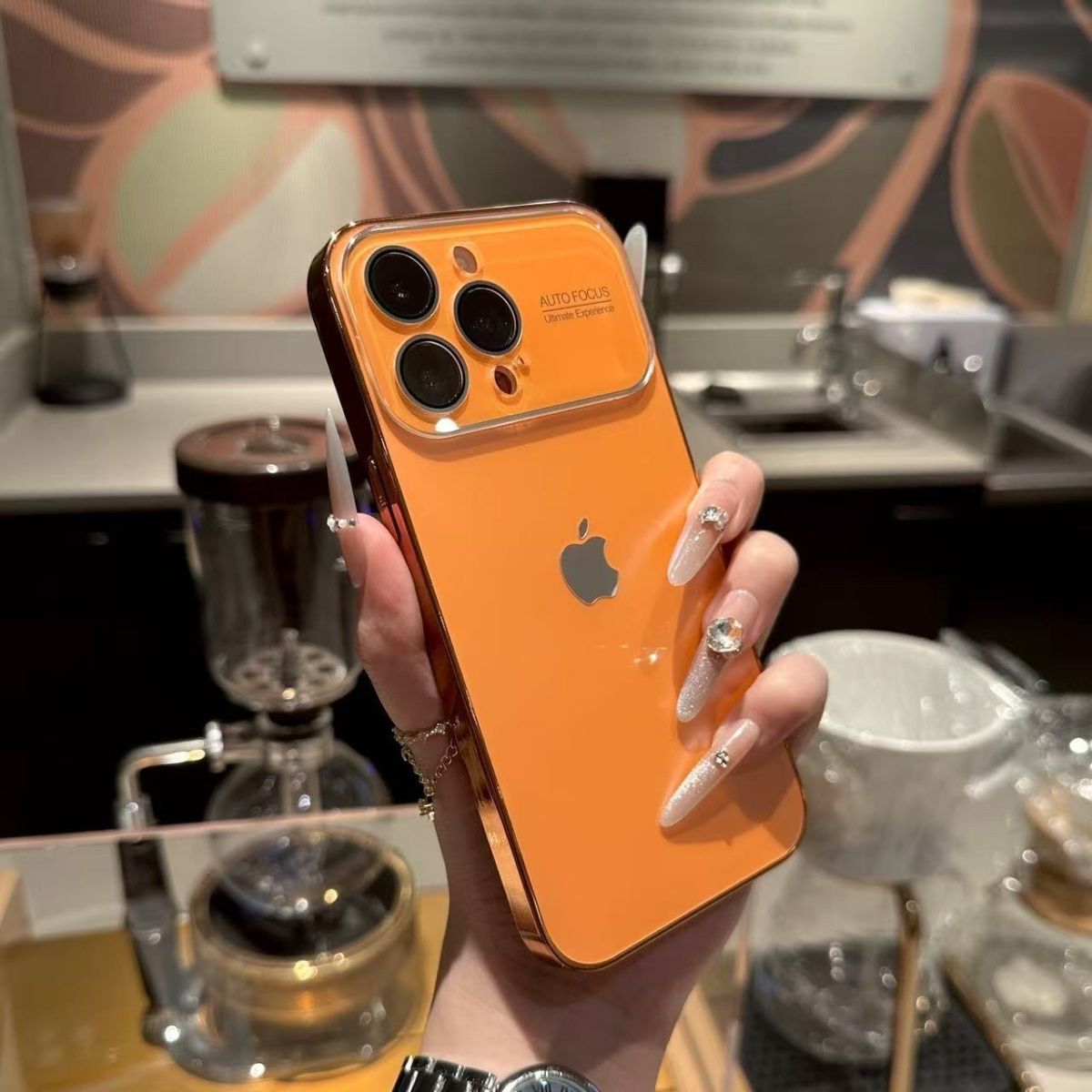 护镜大视窗适用于苹果16promax手机壳14全包iPhone17磨砂壳15电镀