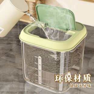 新款猫粮桶储存桶狗粮桶5斤10斤家用透明防潮宠物零食冻干收纳桶