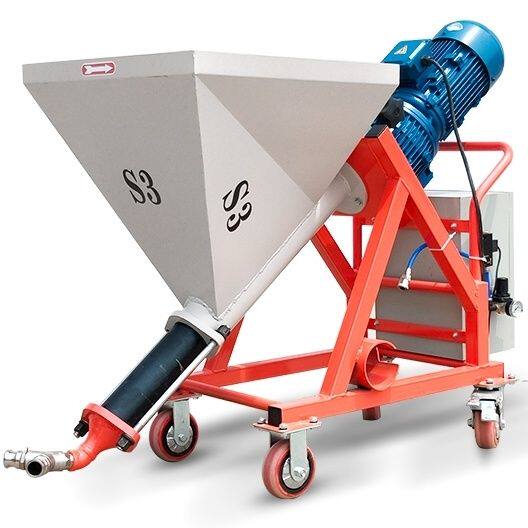 220vs3m5厚型钢结构防火涂料抗裂砂浆石膏喷涂机喷浆机