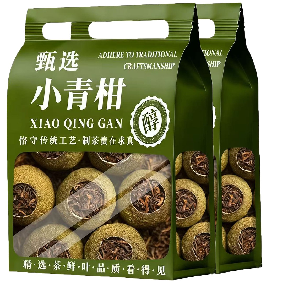 正宗小青柑普洱茶新会生晒柑普茶叶云南宫廷普洱熟普小柑橘浓香型