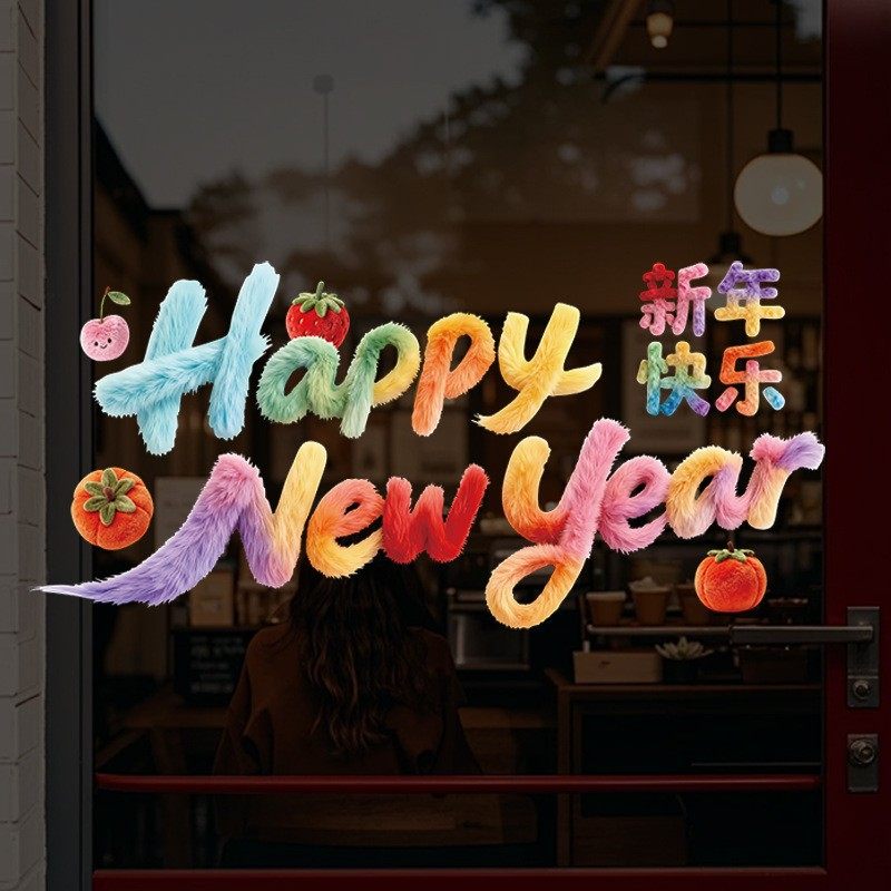 2026马年窗花静电贴墙面橱柜门窗户静电贴过年装饰新年小礼品,家居饰品,软装墙贴,淘宝优惠券,粉丝福利购,淘宝优惠卷