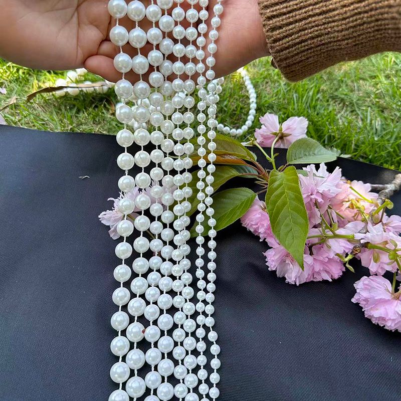 婚礼吊顶装饰珍珠串珠链条珠链diy珍珠链条婚庆婚庆仿真珍珠链链