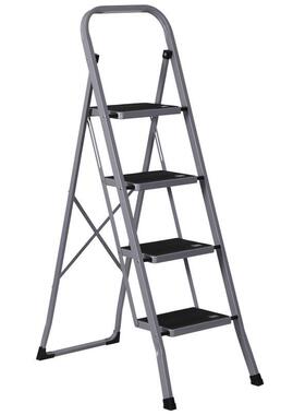 SUPERDEAL 4 Step Ladder Portable Steel Step Stool Non Slip