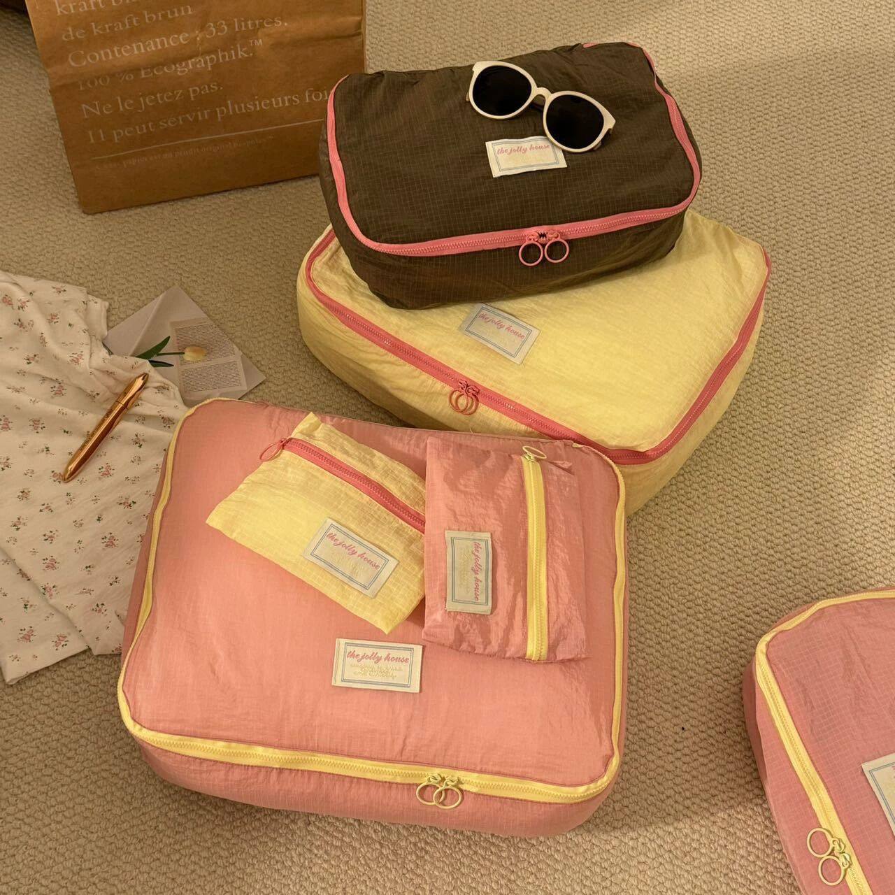 出行搭子！旅行收纳袋衣物行李箱整理袋衣服分装迷你防水证件包,收纳整理,衣物收纳袋,淘宝优惠券,粉丝福利购,淘宝优惠卷