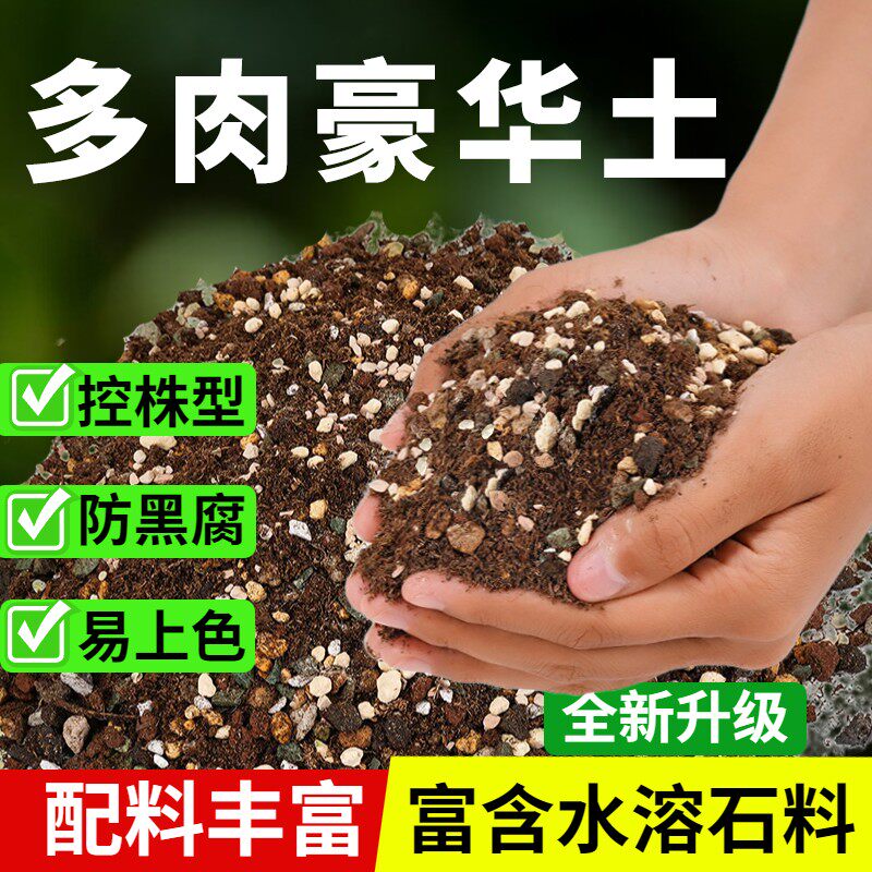 多肉营养土专用颗粒土栽培土进口泥炭种植土壤叶插花土纯铺面彩石