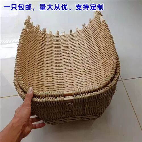 竹编撮箕农用挑土挑泥沙箢箕粪箕坑篼畚箕戳箕簸箕挑工地建筑垃圾