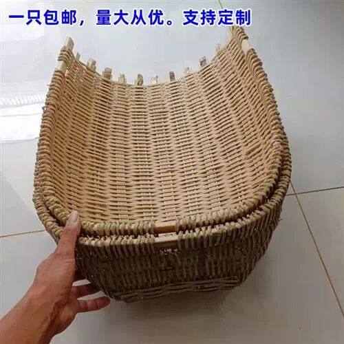 竹编撮箕农用挑土挑泥沙箢箕粪箕坑篼畚箕戳箕簸箕挑工地建筑垃圾