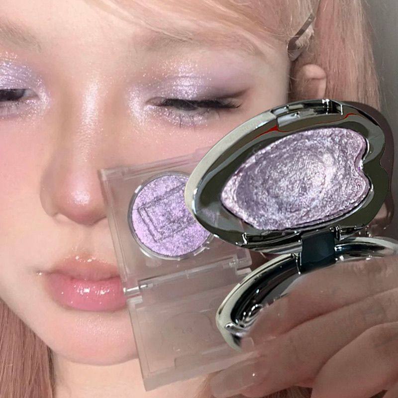 水光感丁香紫!古早淡颜低饱和眼妆梦回千禧年多用高光眼影盘MH00,彩妆/香水/美妆工具,眼影,淘宝优惠券,粉丝福利购,淘宝优惠卷