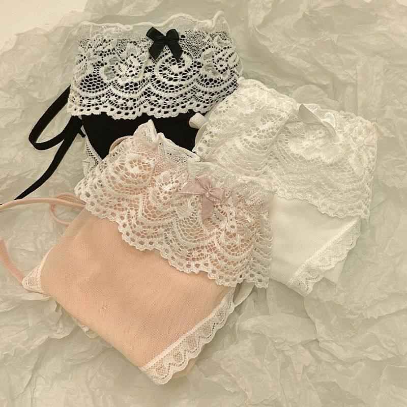ins洛丽塔蕾丝内裤少女纯欲风辣妹个性迷人绑带学生无痕三角裤衩