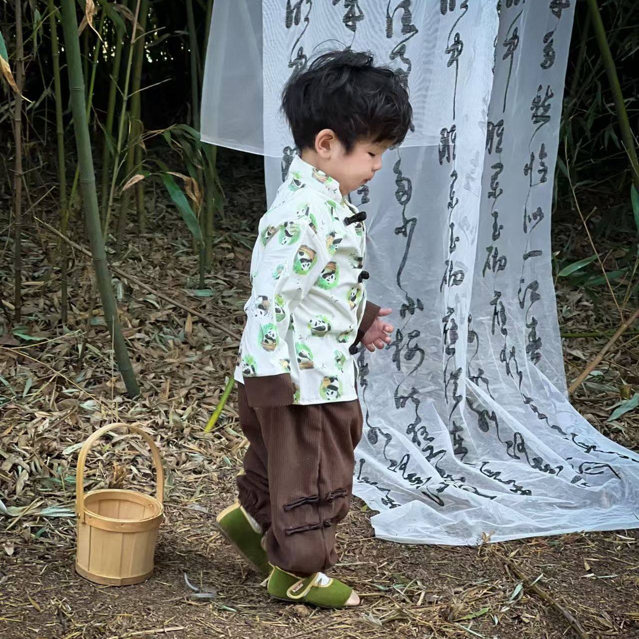 童装男童春季套装2025新款韩系卡通宝宝春秋儿童唐装汉服两件套潮,童装/婴儿装/亲子装,套装,淘宝优惠券,粉丝福利购,淘宝优惠卷