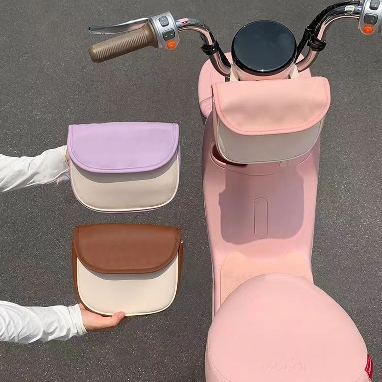 电动车前置挂包收纳挂袋摩托车挂物包通用电瓶车手机充电器储物包