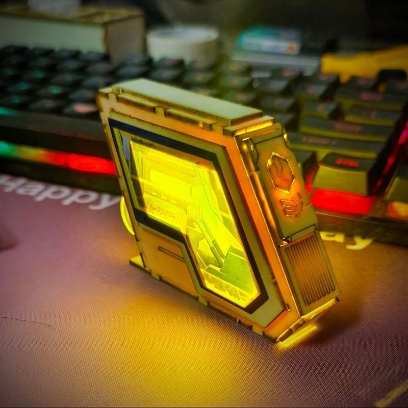 和平精英3D拼图小夜灯氛围感发光玩具DIY拼装吃鸡模型送朋友礼物