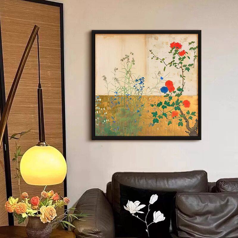 《篱笆》新中式宋代美学客厅装饰画中国风复古餐厅挂画2025新款,家居饰品,现代装饰画,淘宝优惠券,粉丝福利购,淘宝优惠卷