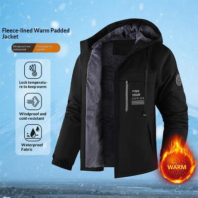 Men's Winter Fleece Lined Windproof Water Resistant Jacket