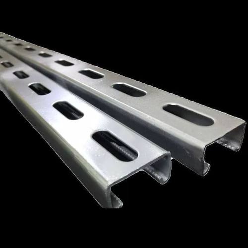 304不锈钢抗震支架镀锌C型钢冲孔太阳能光伏导轨檩条桥架U型槽钢